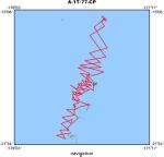 A-1T-77-CP location map of where navigation equipment operated