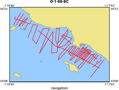 O-1-69-SC map of where navigation equipment operated