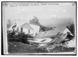 Home of F.E. Webber - destroyed - Geneva, N.Y. cyclone