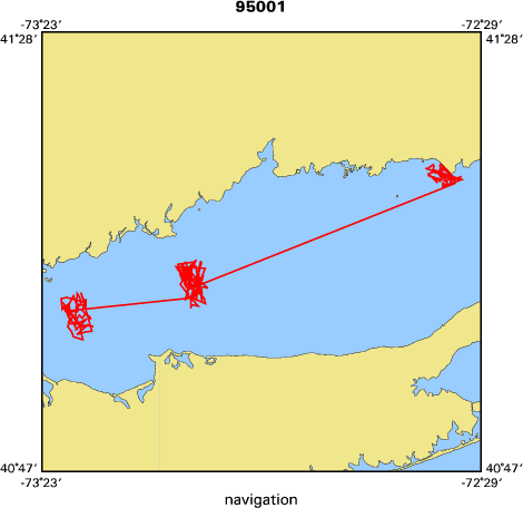 95001 map of where navigation equipment operated