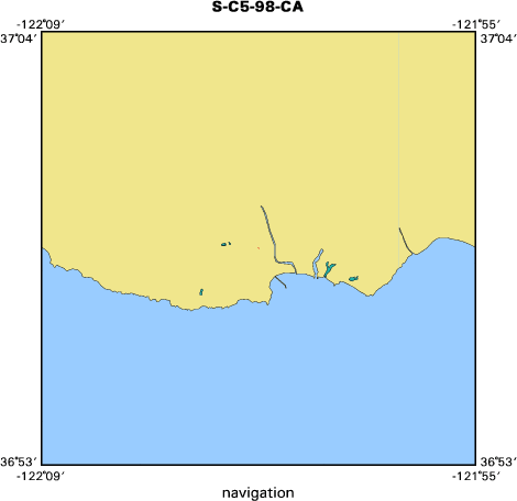 S-C5-98-CA map of where navigation equipment operated