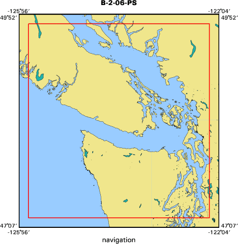 B-2-06-PS map of where navigation equipment operated