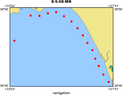 S-5-08-MB map of where navigation equipment operated