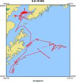 S-8-78-WG location map of where navigation equipment operated