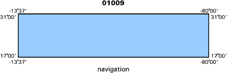 01009 map of where navigation equipment operated