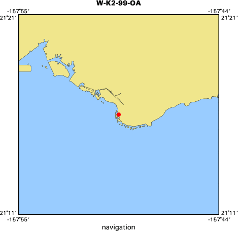 WK299OA map of where navigation equipment operated