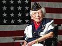 Former Yeoman (F) Charlotte Winters in 2006. She was a founding member of the Jacob Jones American Legion Post 2 in Washington, DC, and was a member for 88 years. Photo by David J. DeJonge.