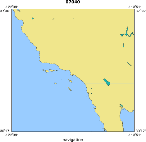 07040 map of where navigation equipment operated