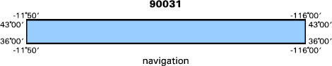 90031 map of where navigation equipment operated