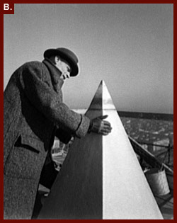 Theodor Horydczak, photographer. 'Washington Monument. Horydczak on top of Washington Monument I.'