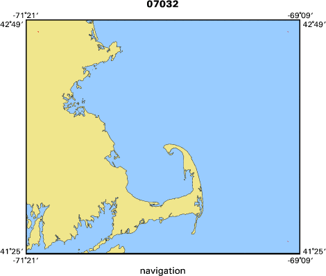 07032 map of where navigation equipment operated