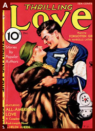 Cover of "Thrilling Love," New York : Standard Magazines, December 1933