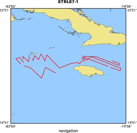 87001 map of where navigation equipment operated