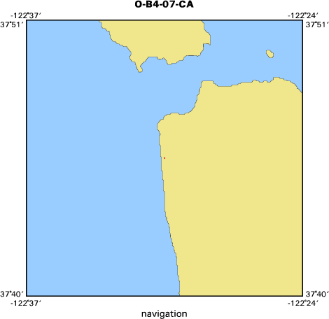 O-B4-07-CA map of where navigation equipment operated