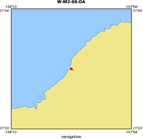 WM299OA map of where navigation equipment operated