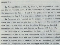 Felix Frankfurter's draft decree in Brown II