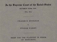 In the Supreme Court of the United States, October Term, 1916 [no.231] Charles H. Buchanan v. William Warley
