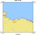 B-PC-71-AK location map of where navigation equipment operated