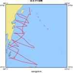 U-2-71-GM location map of where navigation equipment operated