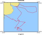 V-8-62-SA location map of where navigation equipment operated