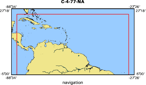 C-4-77-NA map of where navigation equipment operated