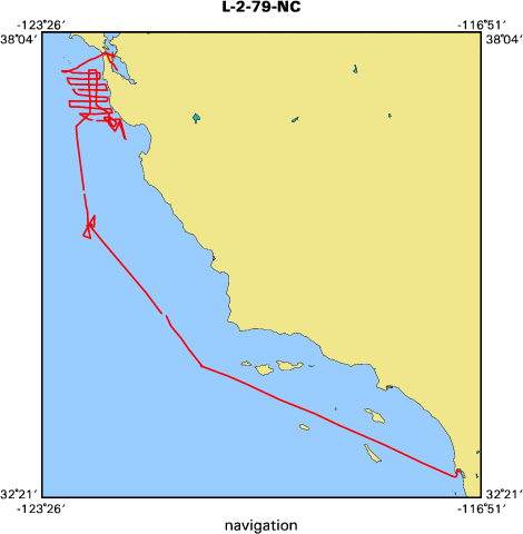 L-2-79-NC map of where navigation equipment operated