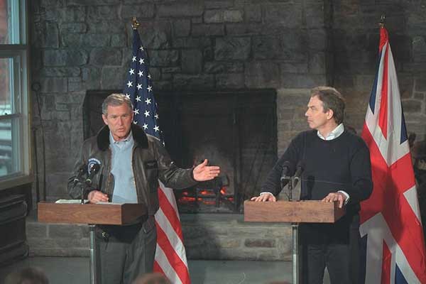 President George W. Bush and Prime Minister Blair in Joint Press Conference