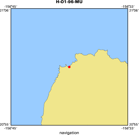 H-O1-96-MU map of where navigation equipment operated