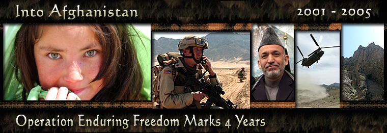 Banner Art:  Operation Enduring Freedom Marks 4 Years - 2001 to 2005