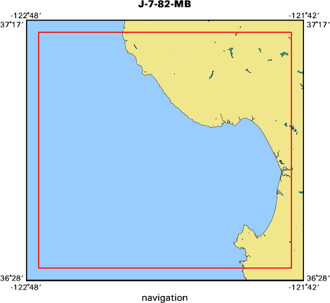 J-7-82-MB map of where navigation equipment operated