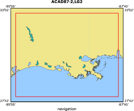 87025 map of where navigation equipment operated