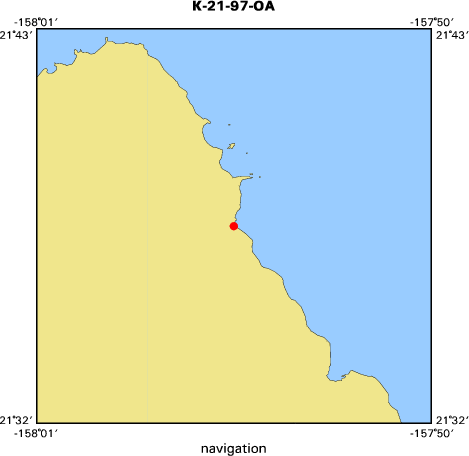 K-21-97-OA map of where navigation equipment operated