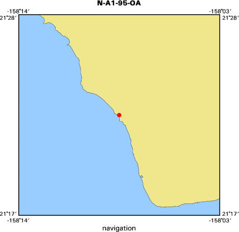 N-A1-95-OA map of where navigation equipment operated