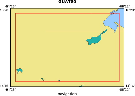 80036 map of where navigation equipment operated