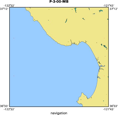 P-3-00-MB map of where navigation equipment operated