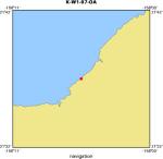 K-W1-97-OA location map of where navigation equipment operated