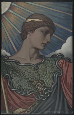 Elihu Vedder, artist. Head of Minerva