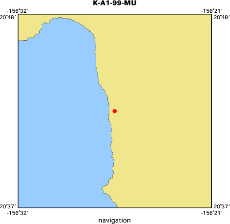 K-A1-99-MU map of where navigation equipment operated