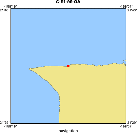 C-E1-99-OA map of where navigation equipment operated