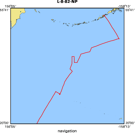 L-8-82-NP map of where navigation equipment operated