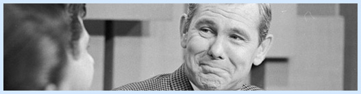 Johnny Carson, here in 1965, seemed to enjoy his guests as much as his audience did.
