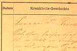 Patient record
with comments by Freud, General Hospital in Vienna, 1883 p. 2 of 2