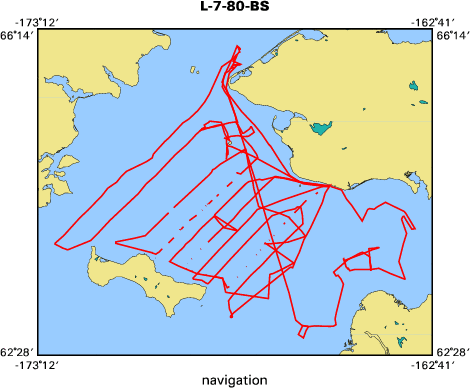 L-7-80-BS map of where navigation equipment operated