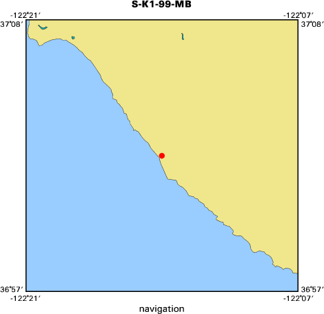 S-K1-99-MB map of where navigation equipment operated