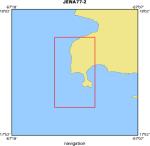 JENA77-2 location map of where navigation equipment operated
