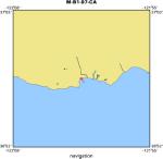 M-B1-97-CA location map of where navigation equipment operated