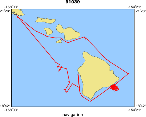 91039 map of where navigation equipment operated