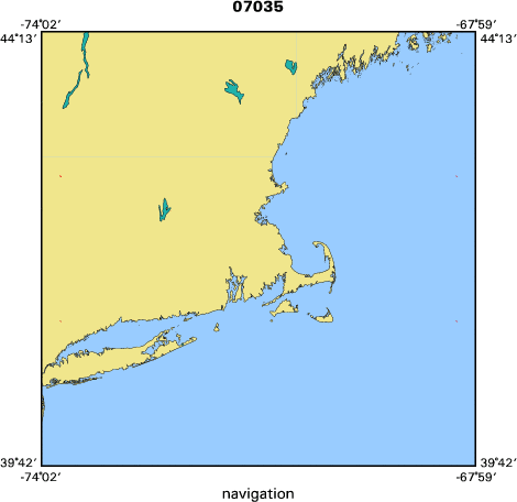 07035 map of where navigation equipment operated