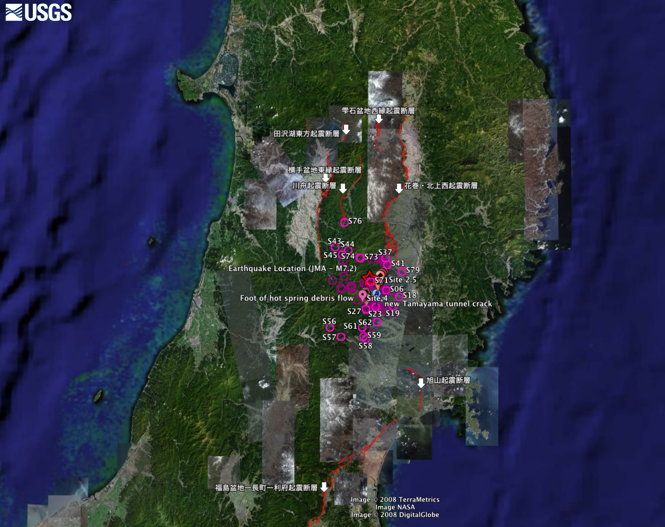 T-OH-08-JP map of where navigation equipment operated