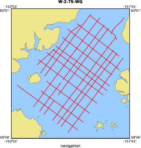 W-2-75-WG map of where navigation equipment operated